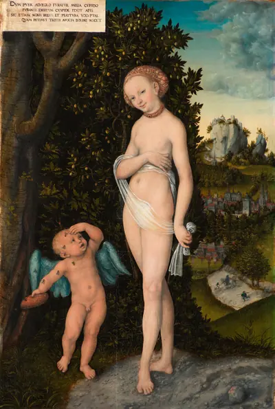 Venus og Cupido som honningtyv