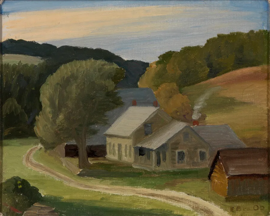 Landscape by Edward Bruce, born Dover Plains, NY 1879-died Hollywood, FL 1943
