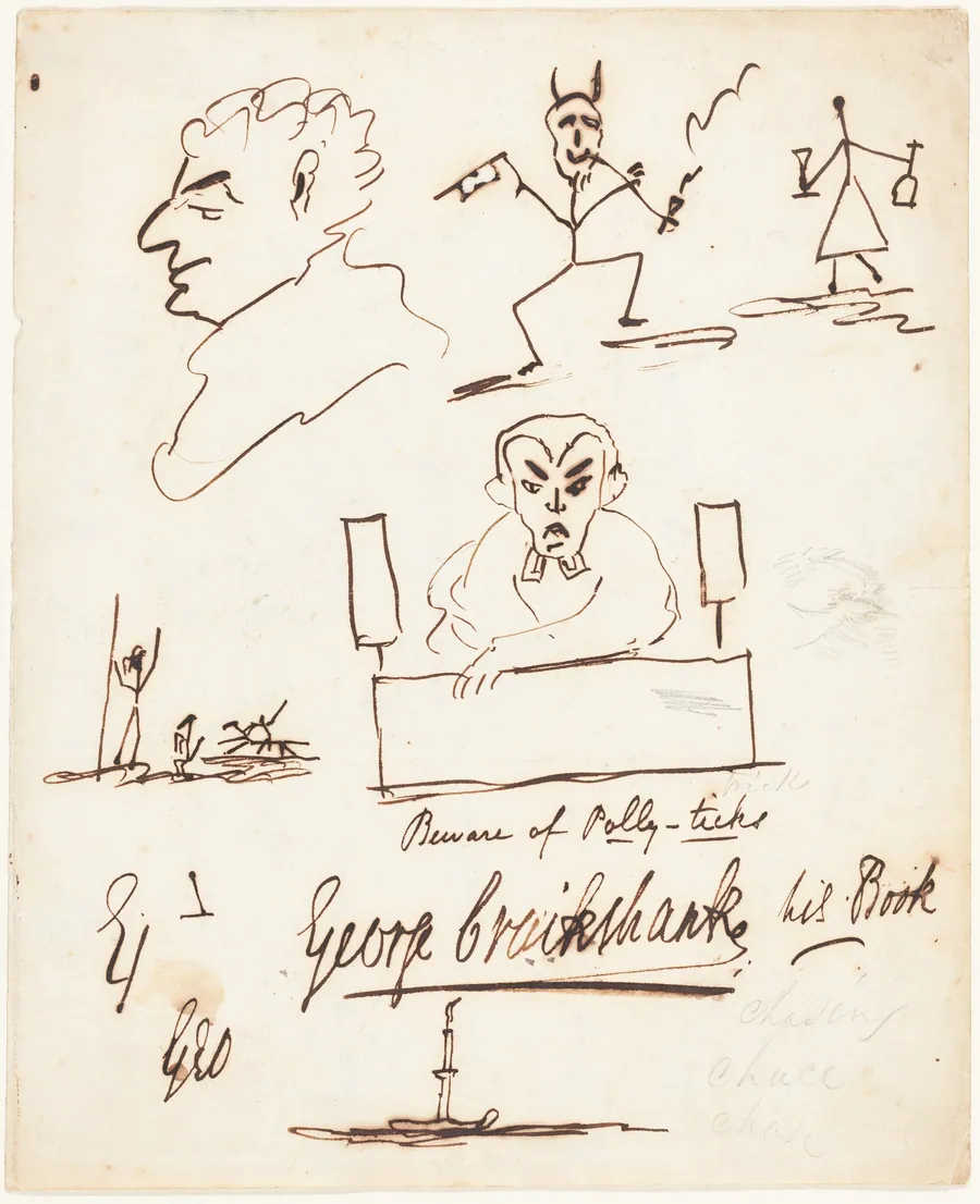 Satirical Sketches by George Cruikshank