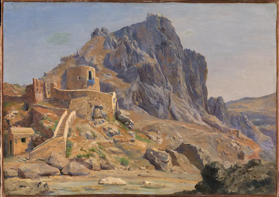 Parti fra Marina Piccola på Capri. Formiddagsbelysning by Thorald Læssøe