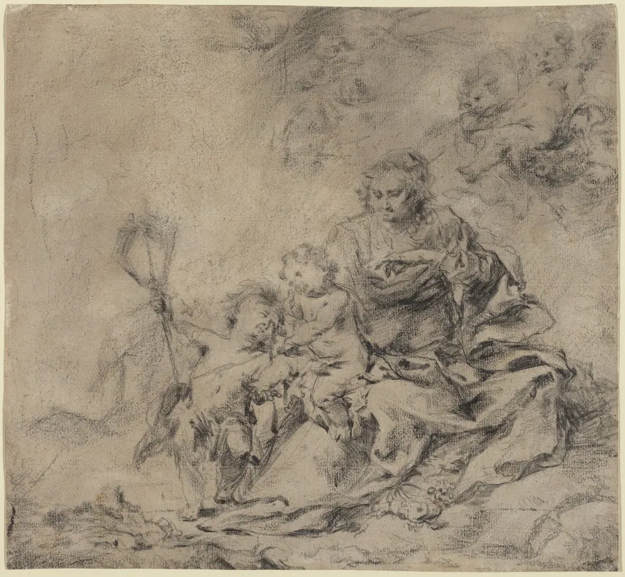 The Virgin and Child with John the Baptist by Cornelis Schut I