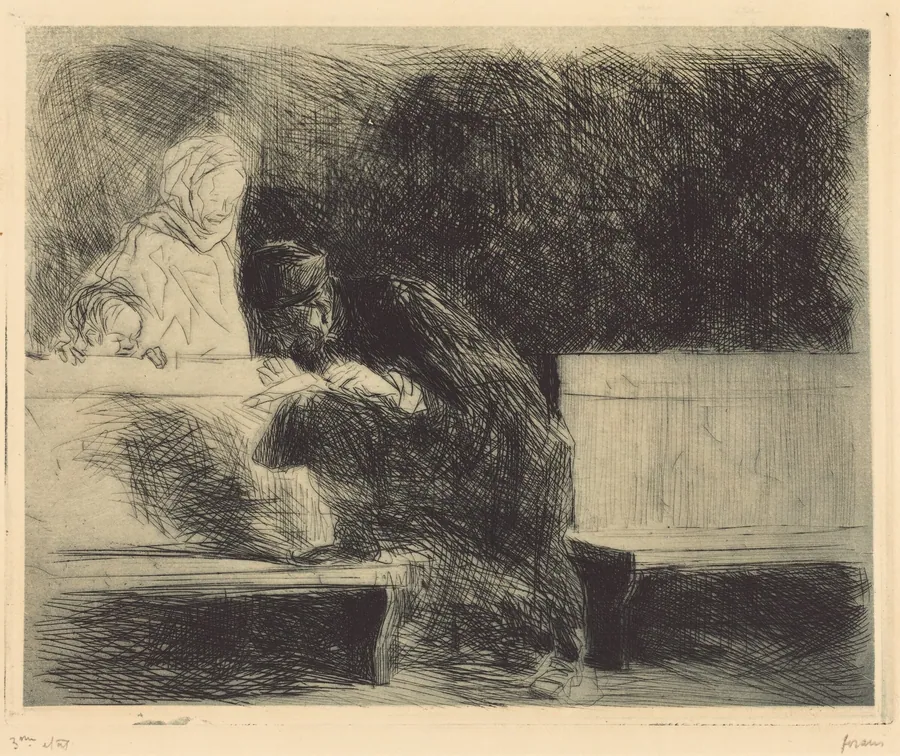 Avocat compulsant un dossier (Lawyer Going through a Brief) by Jean-Louis Forain