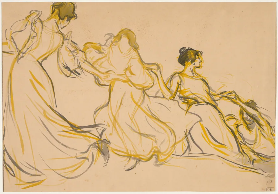 Study for a Decoration for the Salle des Fêtes of the Town Hall of Paris's 11th arrondissement by Victor Emile Prouvé
