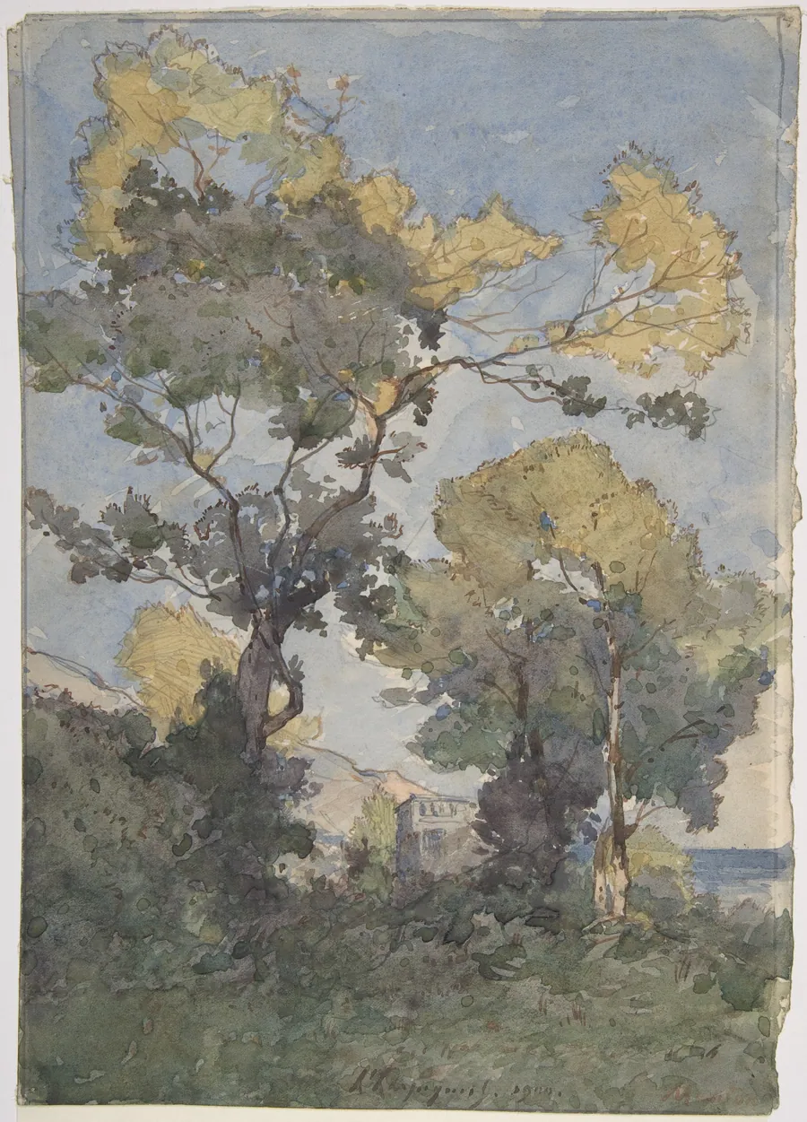 Landscape by Henri-Joseph Harpignies