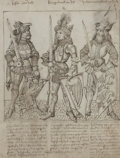 Joshua, King David and Judas Maccabeus