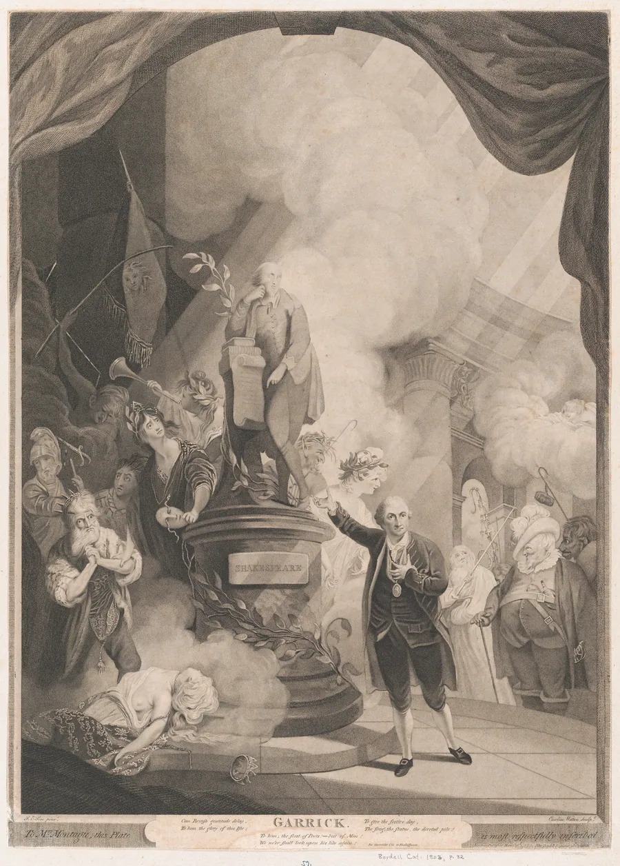 Garrick Speaking the Jubilee Ode by Caroline Watson