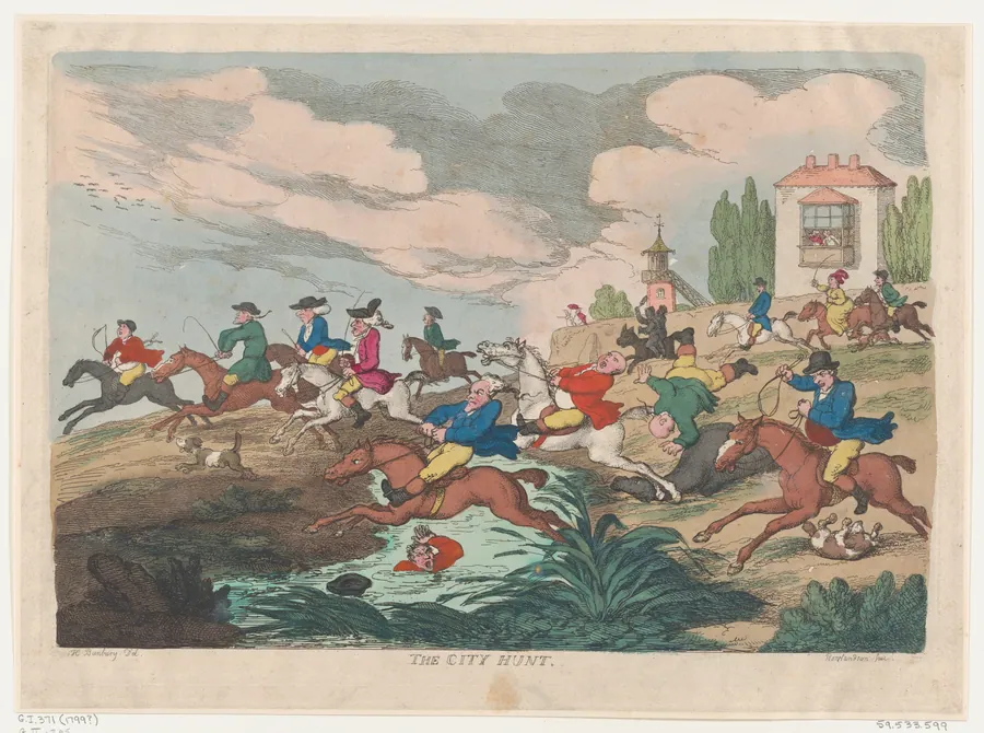The City Hunt by Thomas Rowlandson