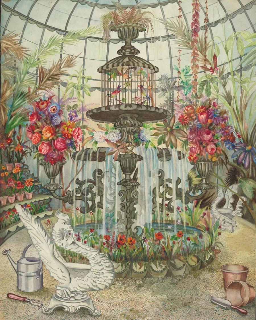 Conservatory Fountain by Perkins Harnly