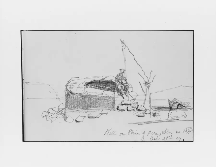 Well on Plain of Acre (from Sketchbook) by Mary Newbold Sargent