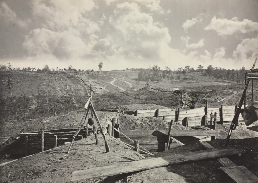 Rebel Works in front of Atlanta, Georgia, No. 5 by George N. Barnard