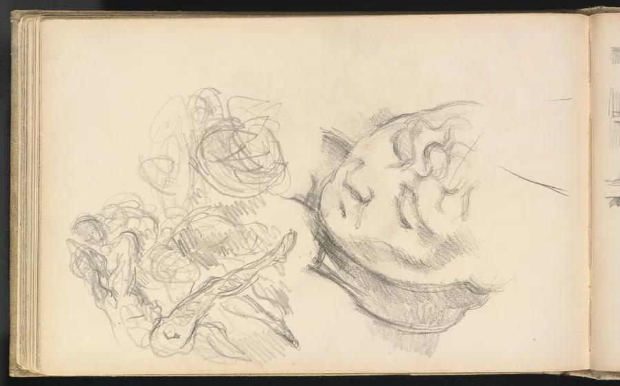 Studies Including Madame Cezanne by Paul Cezanne