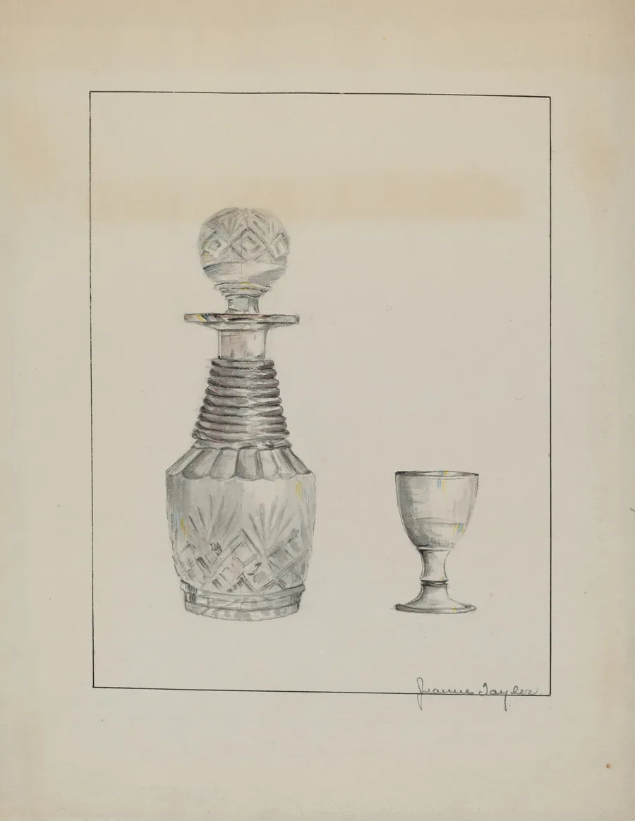 Decanter and Glass by Jeanne Taylor