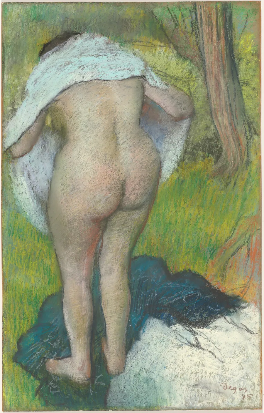 Young Woman Dressing Herself by Edgar Degas