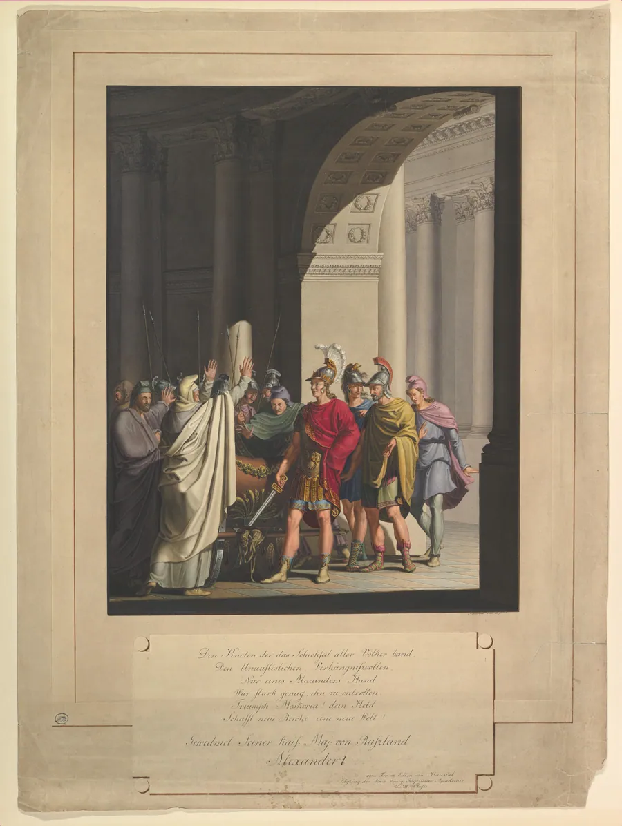 Scene from the Life of Alexander I by Franz von Hauslab the Younger
