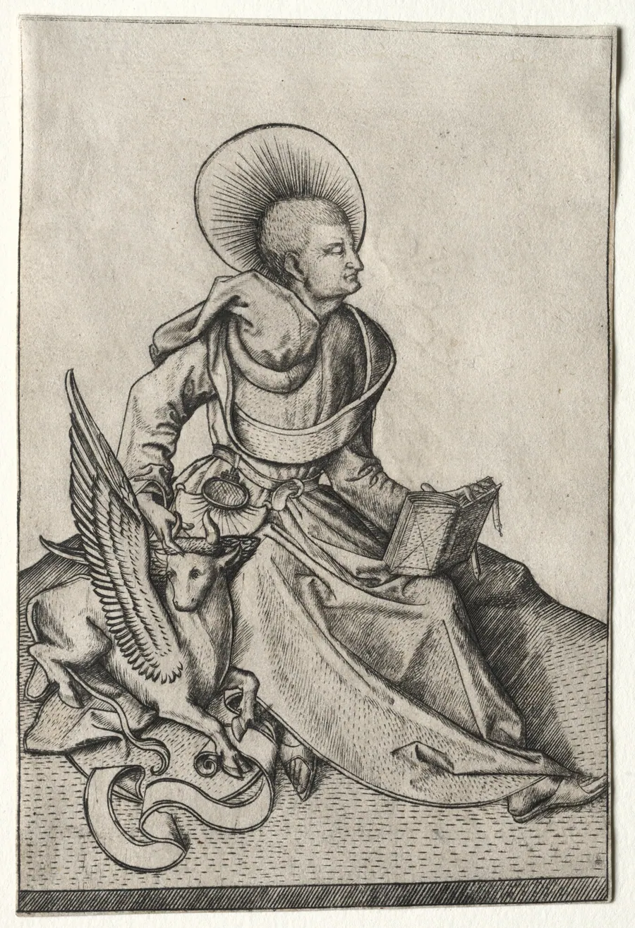 The Evangelists:  St. Luke by Master ES