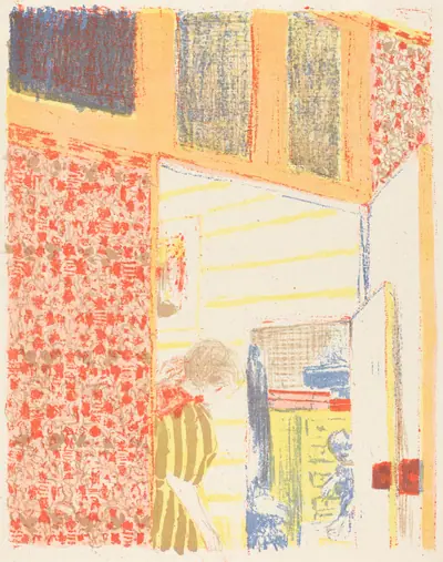 Interior with Pink Wallpaper II (Interieur aux tentures roses II)