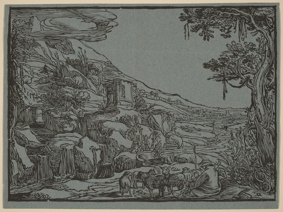 Arcadian Landscape by Dutch 17th Century