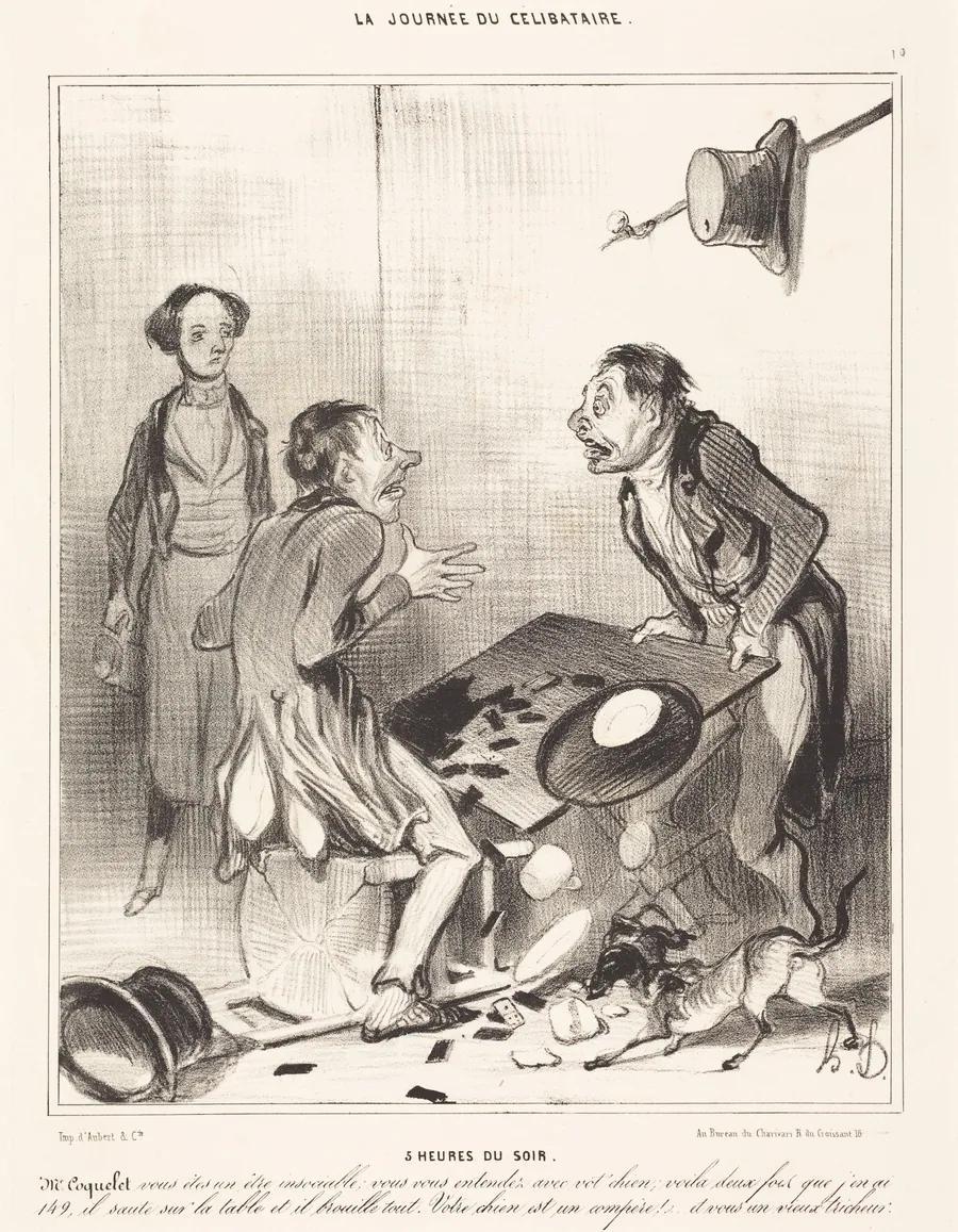 5 heures du soir by Honoré Daumier