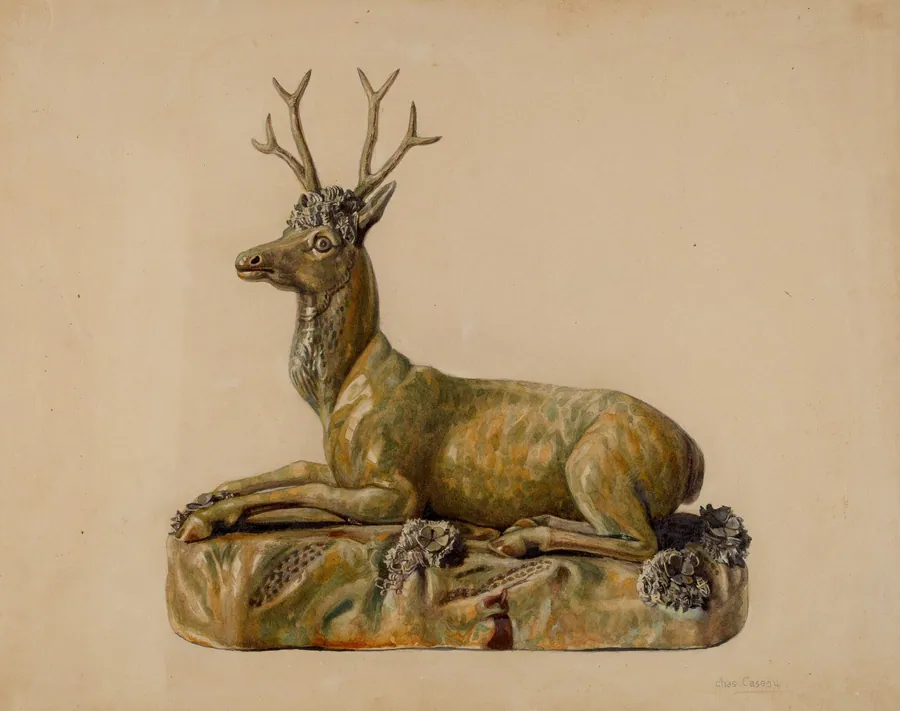 Stag Statuette by Charles Caseau