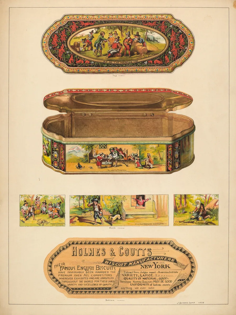 Ginger Box Tin by J. Howard Iams