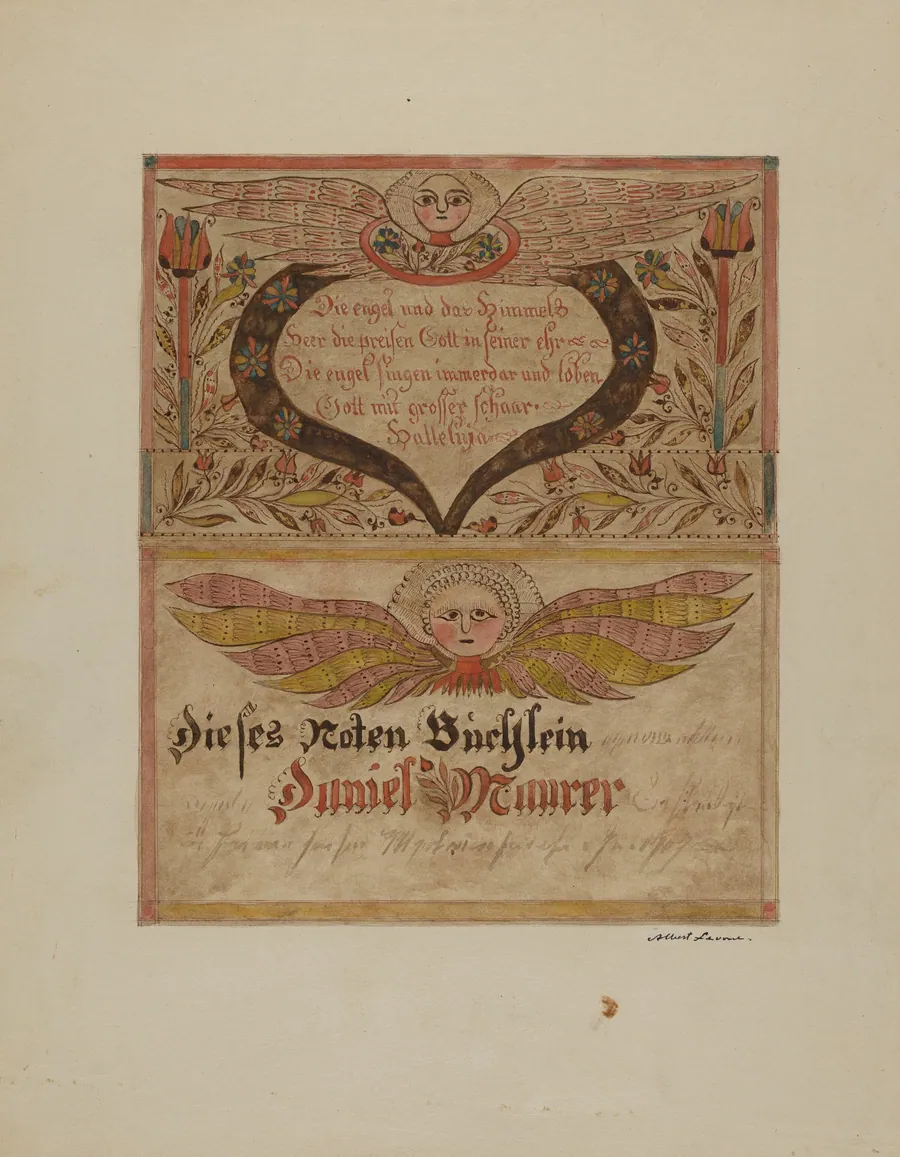 Manuscript and Miniature by Albert Levone