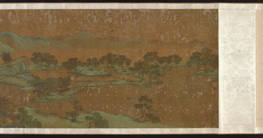 Landscape in blue and green by Formerly attributed to Qiu Ying 仇英 (ca. 1494-1552)