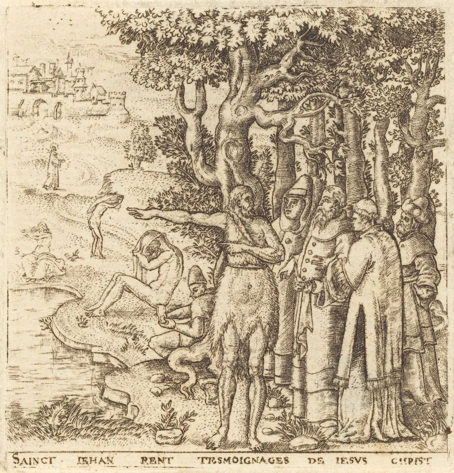 John the Baptist Testifies for Christ by Léonard Gaultier