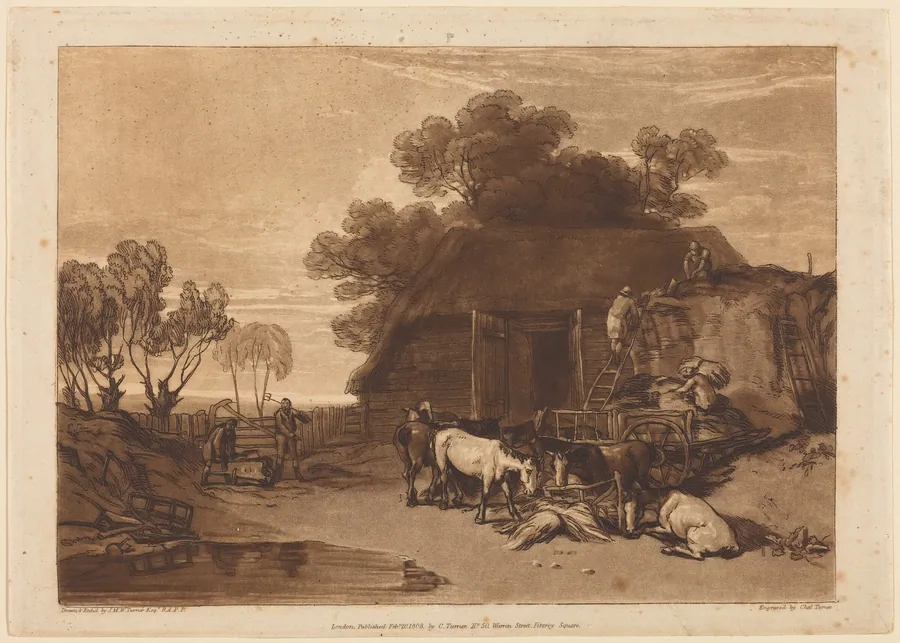 The Straw Yard by Charles Turner