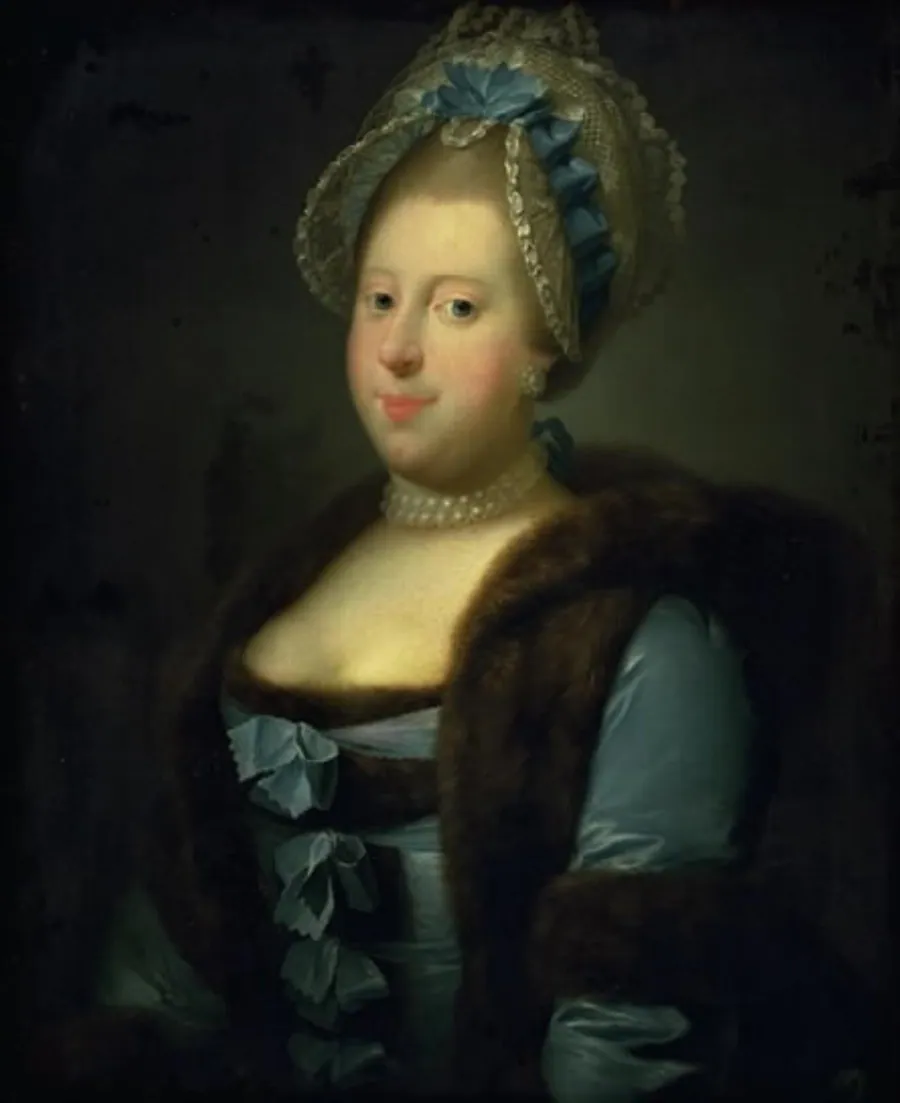 Caroline Mathilde, Christian VII's dronning by Jens Juel