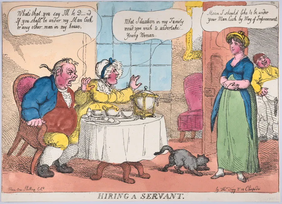 Hiring a Servant by Thomas Rowlandson