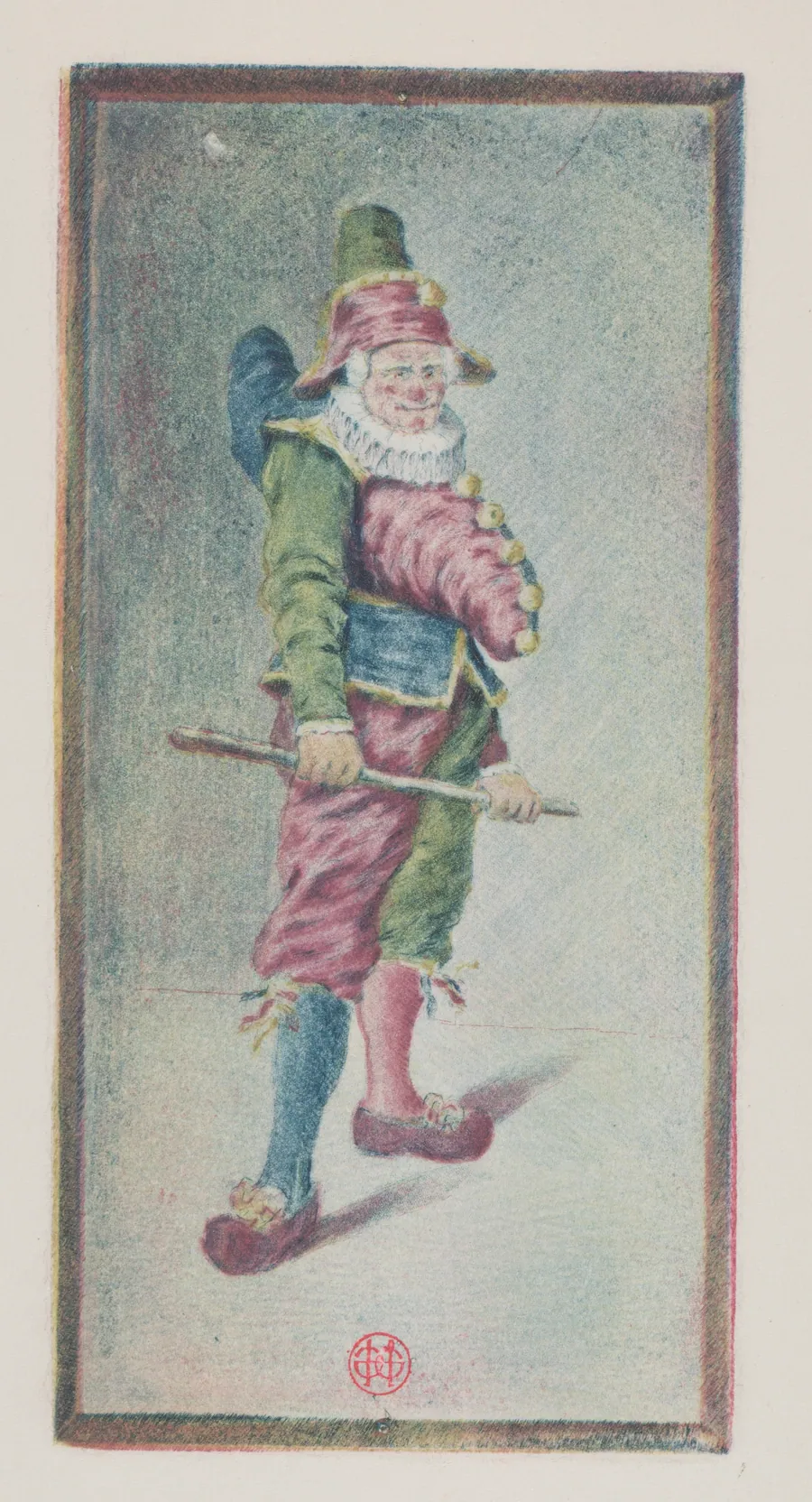 Punchinello, Three-quarters to the Right by Henri Charles Guérard