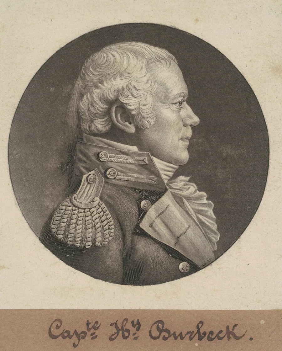 Henry Burbeck by Charles B. J. Févret de Saint-Mémin