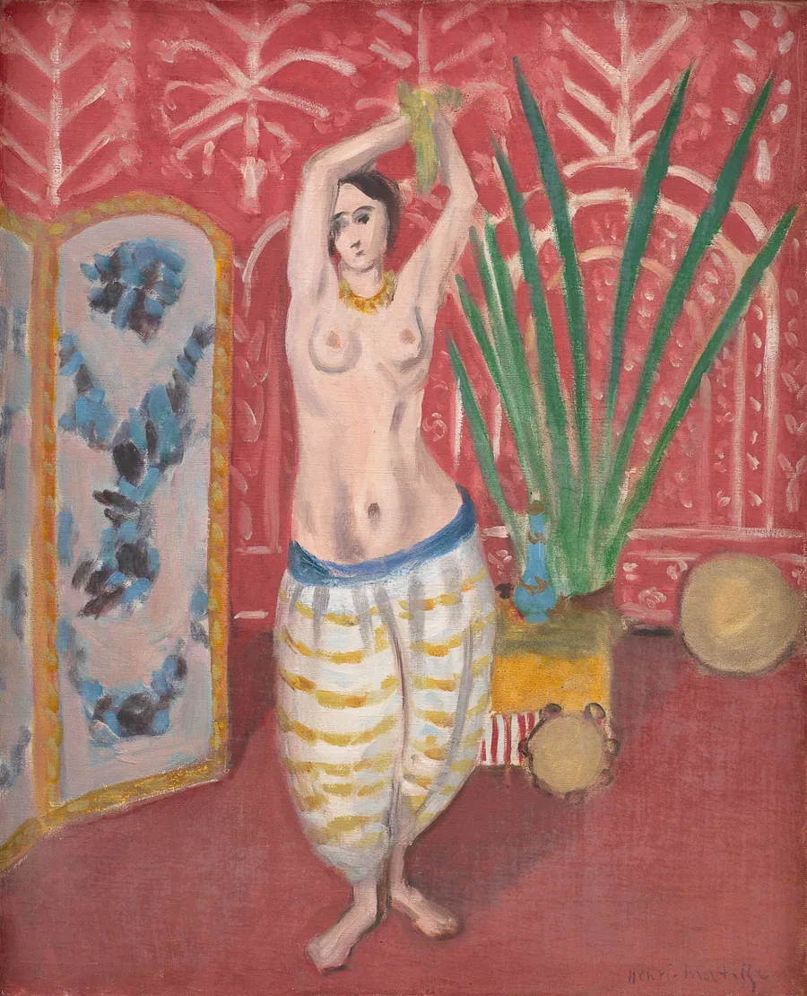 Odalisk ved en skærm by Henri Matisse