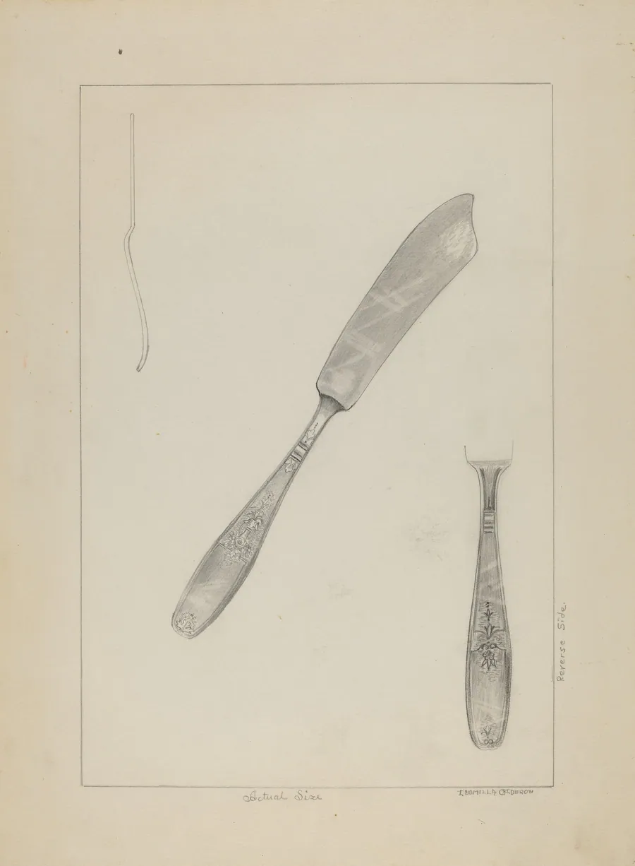 Silver Knife (Rogers Silverware) by Ludmilla Calderon