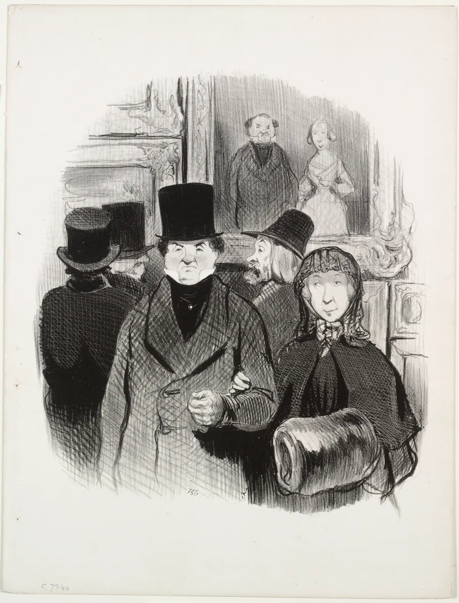 When One's Portrait is Exhibited at the Salon by Honoré Daumier