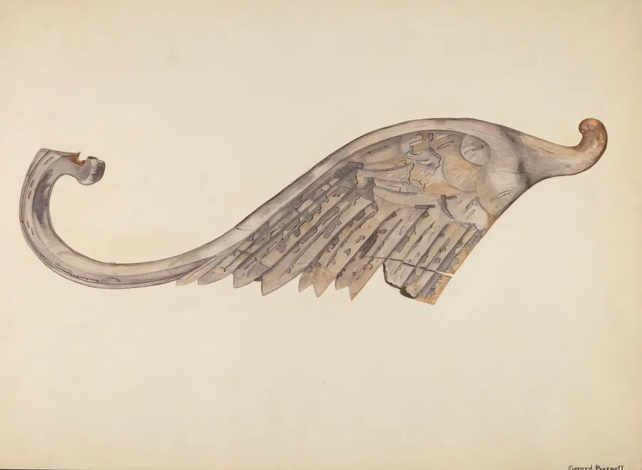 Woodcarving - Wing by Gerard Barnett