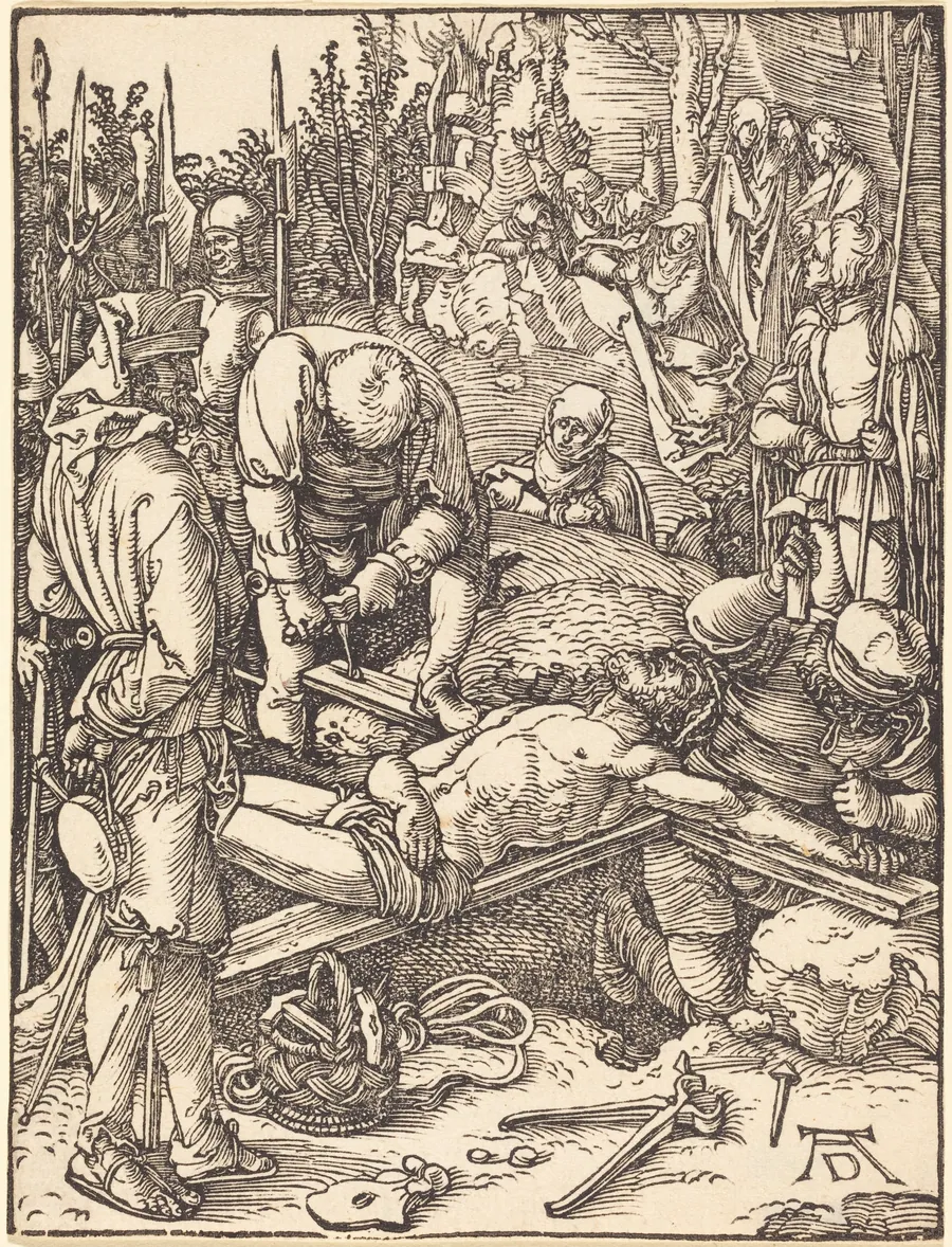 Christ Nailed to the Cross by Albrecht Dürer