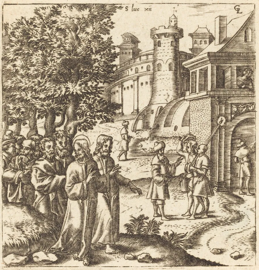 Christ Teaching the Multitude by Léonard Gaultier