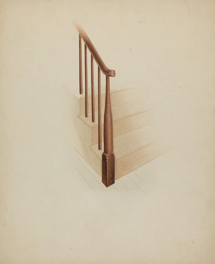 Shaker Newel Post by Anne Ger