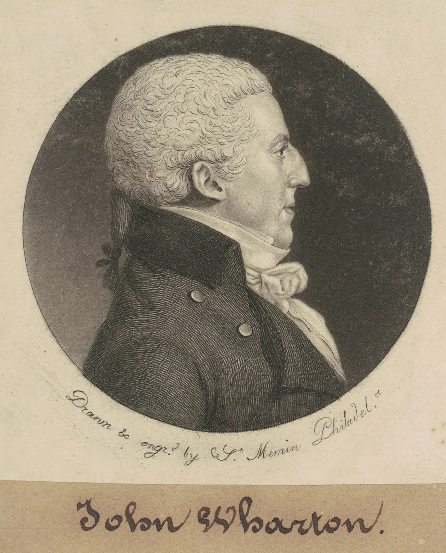 John Wharton by Charles B. J. Févret de Saint-Mémin