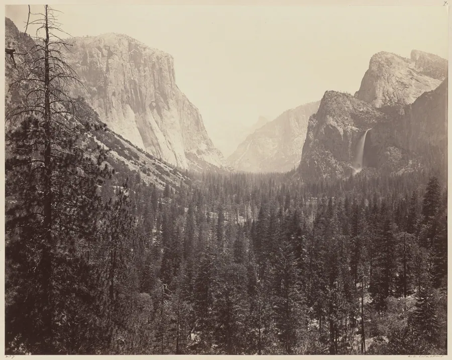 The Yosemite Valley from the Mariposa Trail by Carleton E. Watkins