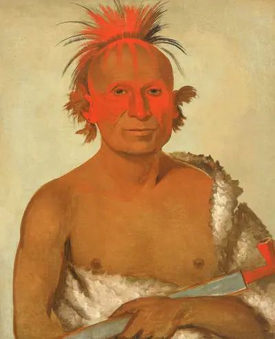 Pash-ee-pa-hó, Little Stabbing Chief, the Younger, One of Black Hawk's Braves
