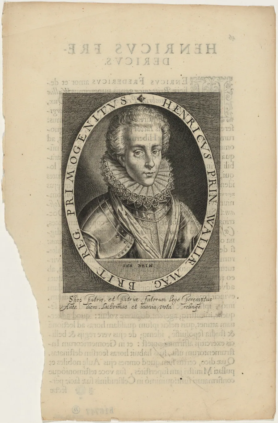 Henry Frederick, Prince of Wales by Magdalena van de Passe