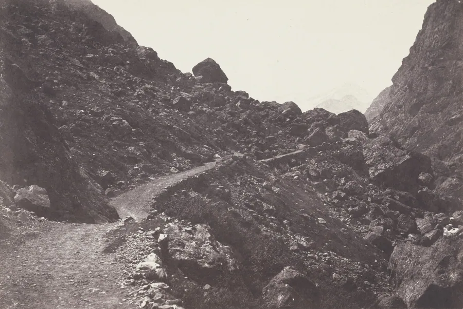 Saint-Sauveur. Sentier du chaos conduisant à Gavarnie (Saint-Sauveur. The Path to Chaos Leading to Gavarnie) by Joseph Vigier