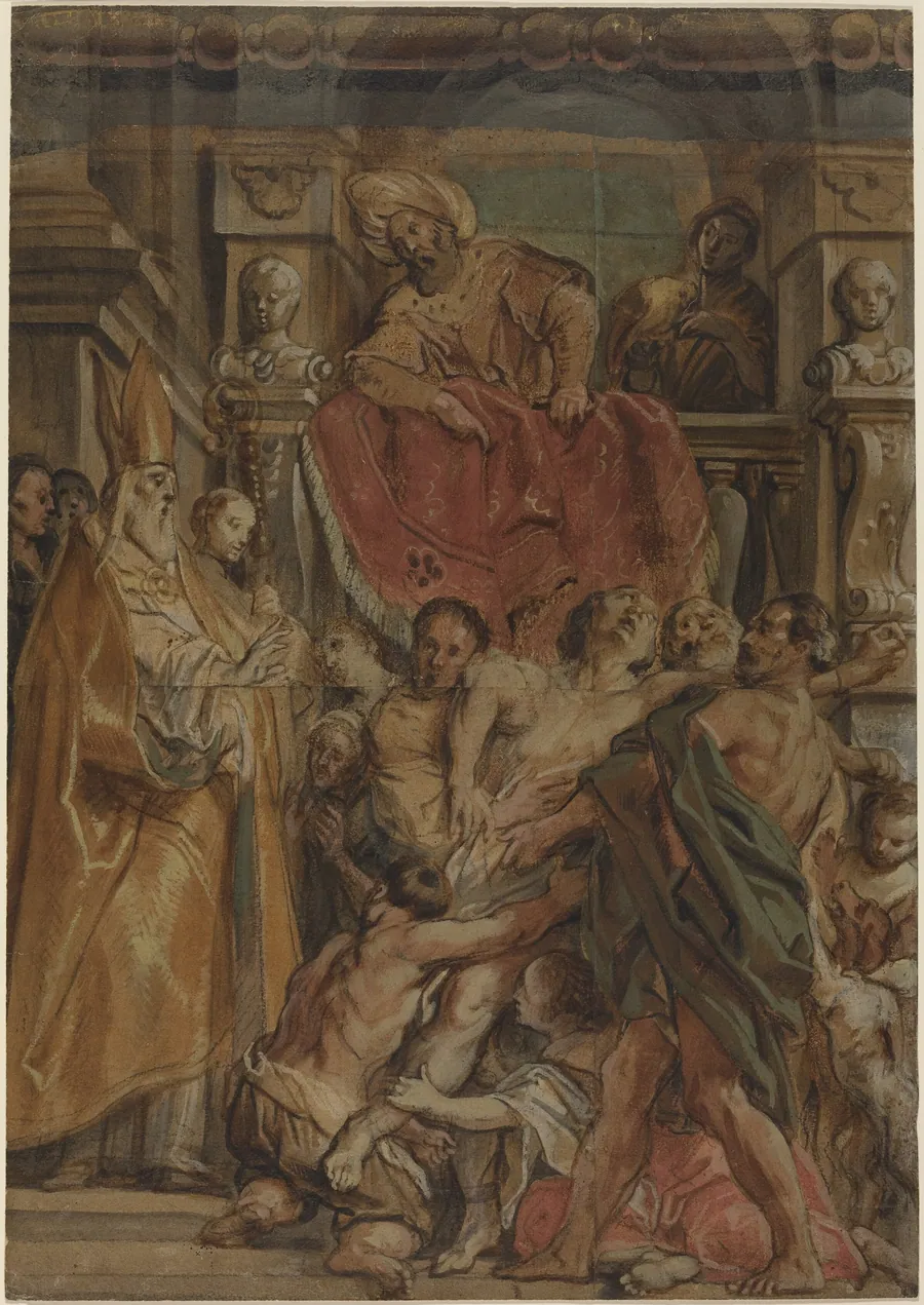Saint Martin of Tours Healing the Servant of Tetrodius by Jacob Jordaens