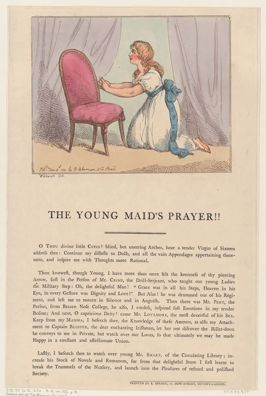 The Young Maid's Prayer!! by George Murgatroyd Woodward