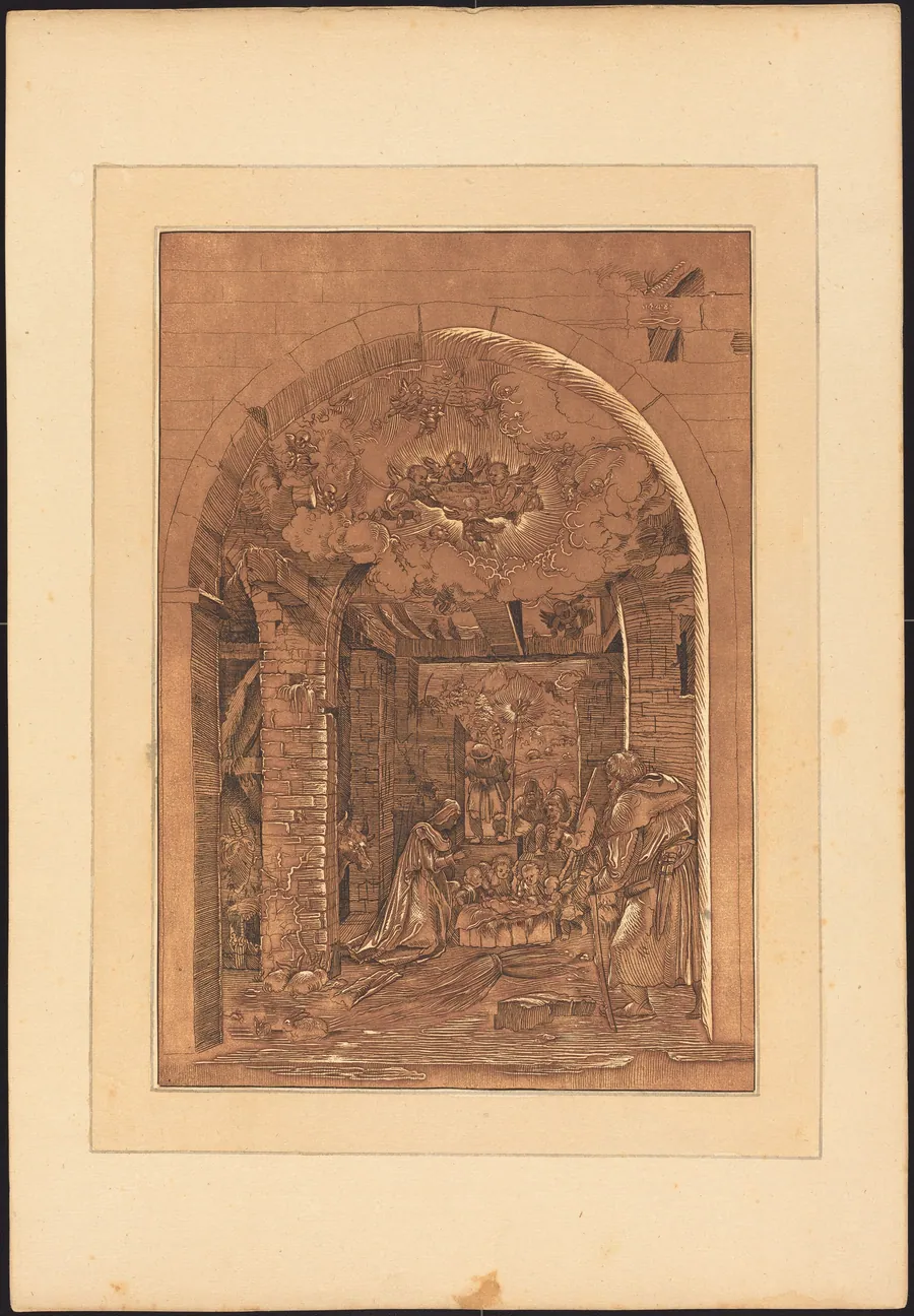 The Adoration of the Shepherds by Johann Gottlieb Prestel