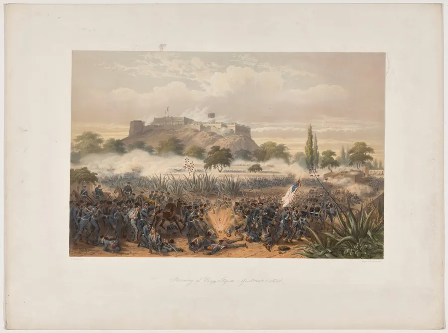 Storming of Chapultepec—Quitman's Attack by Adolphe-Jean-Baptiste Bayot