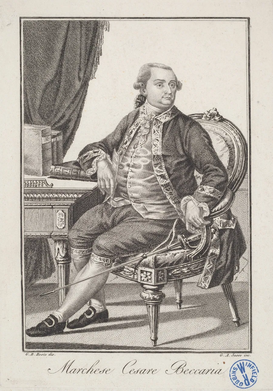 Marchese Cesare Beccaria by Giovanni Antonio Sasso