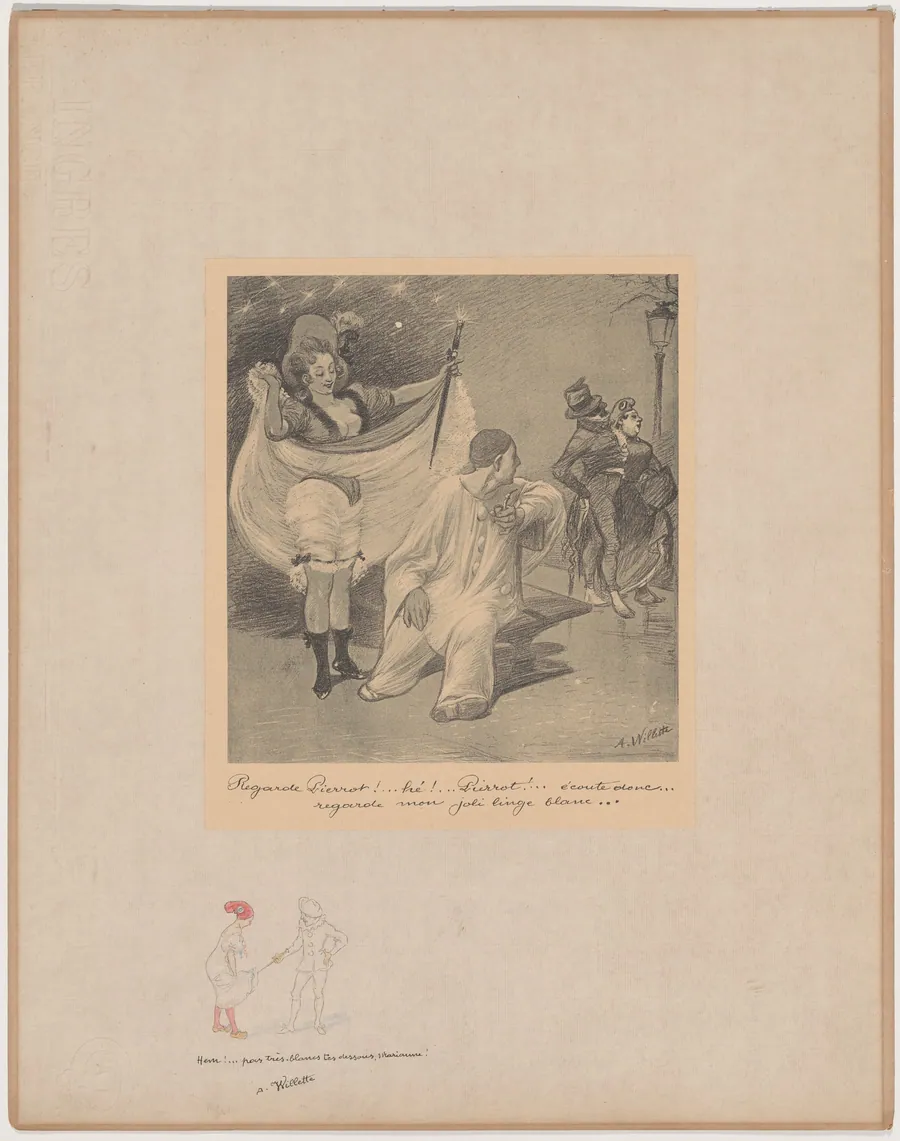 Hein! Pas très blancs tes dessous... (Hmm! Your Underwear Isn't Very White) by Adolphe Léon Willette